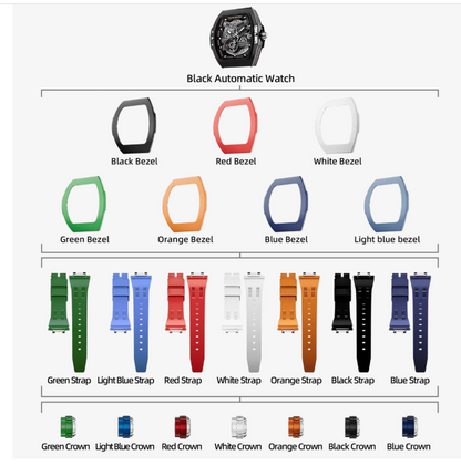 Atomic Interchangeable Automatic Watch Combo (7-in-1) | ساعة أوتوماتيك فاخرة قابلة للتبديل 7×1