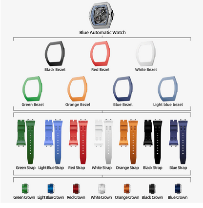Atomic Interchangeable Automatic Watch Combo (7-in-1) | ساعة أوتوماتيك فاخرة قابلة للتبديل 7×1